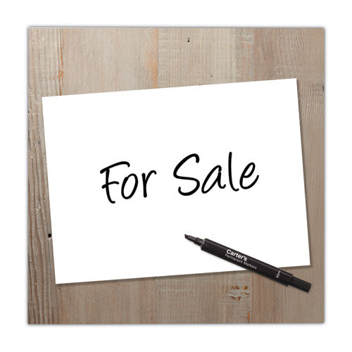 Image of Carter's Large Desk Style Permanent Marker, Broad Chisel Tip, Black, Dozen