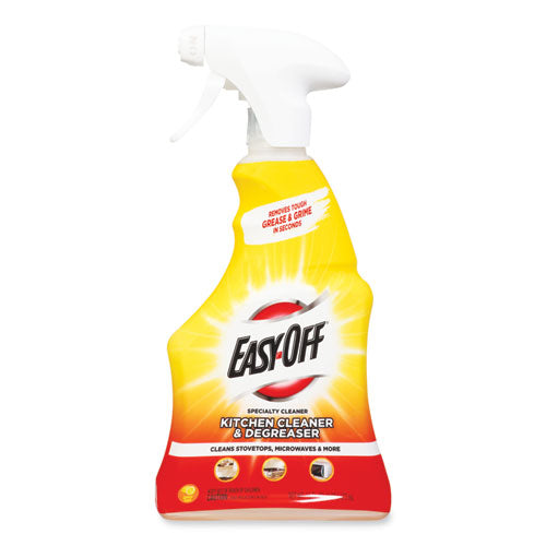 Image of EASY-OFF® Kitchen Degreaser, Lemon Scent, 16 Oz Spray Bottle, 6/carton