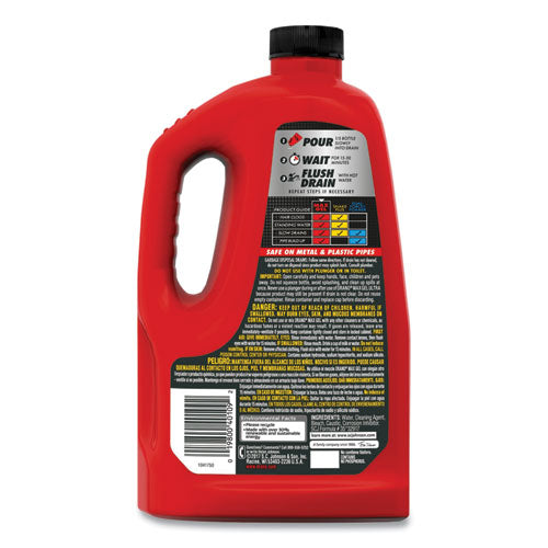 Image of Drano® Max Gel Clog Remover, Bleach Scent, 80 Oz Bottle, 6/carton