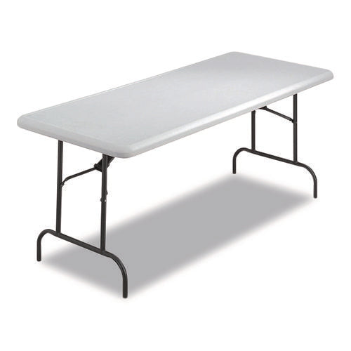 Image of Iceberg IndestrucTables Too 600 Series Folding Table, Rectangular, 72" x 30" x 29", Platinum