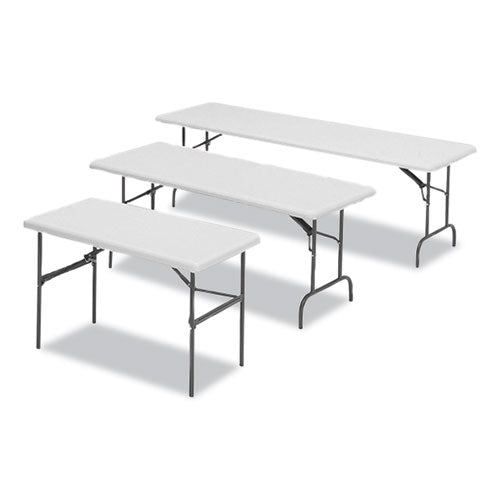 Image of Iceberg IndestrucTables Too 600 Series Folding Table, Rectangular, 72" x 30" x 29", Platinum
