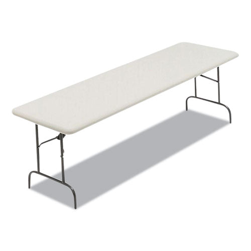 Image of Iceberg IndestrucTables Too 600 Series Folding Table, Rectangular, 96" x 30" x 29", Platinum