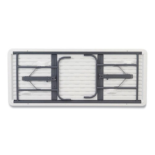 Image of Iceberg IndestrucTables Too 600 Series Folding Table, Rectangular, 96" x 30" x 29", Platinum