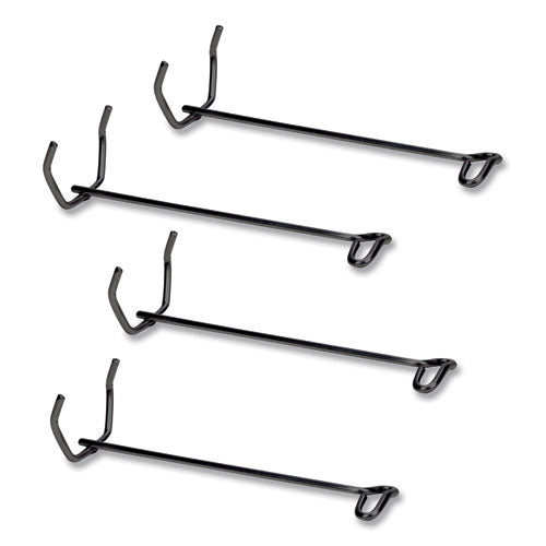 Image of Fellowes® Desk Tray Stacking Posts for 5" Capacity Trays, Wire, Black, 4 Posts/Set
