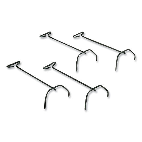 Image of Fellowes® Desk Tray Stacking Posts for 5" Capacity Trays, Wire, Black, 4 Posts/Set