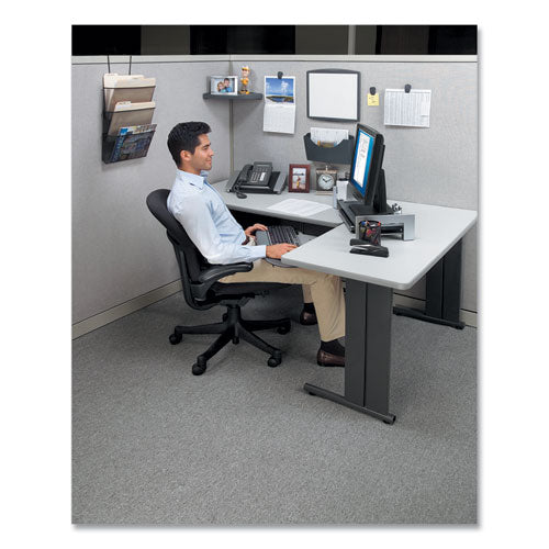 Image of Fellowes® Partition Additions Clips, 40 Sheet Capacity, Dark Graphite, 4/Pack