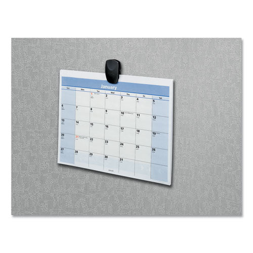 Image of Fellowes® Partition Additions Clips, 40 Sheet Capacity, Dark Graphite, 4/Pack