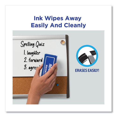 Image of Avery® Marks A Lot Desk-Style Dry Erase Marker Value Pack, Broad Chisel Tip, Black, 36/pack (98207)