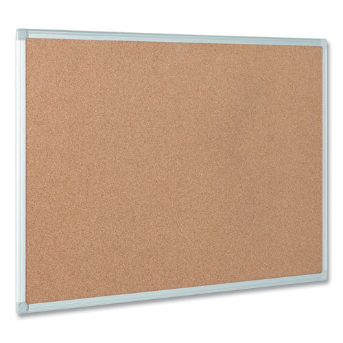 Image of MasterVision® Earth Cork Board, 24" x 18", Tan Surface, Satin Aluminum Frame