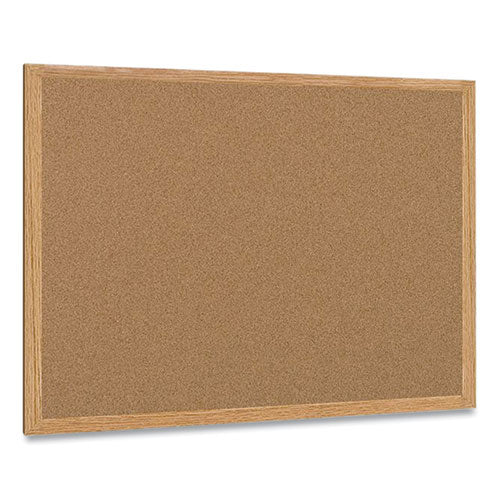 Image of MasterVision® Earth Cork Board, 48" x 36", Tan Surface, Oak Finished Wood Frame