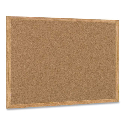 Image of MasterVision® Earth Cork Board, 72" x 48", Tan Surface, Oak Finished Wood Frame