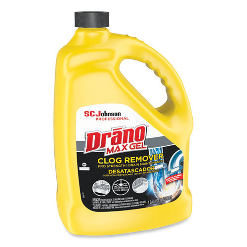 Image of Drano® Max Gel Clog Remover, Bleach Scent, 128 Oz Bottle