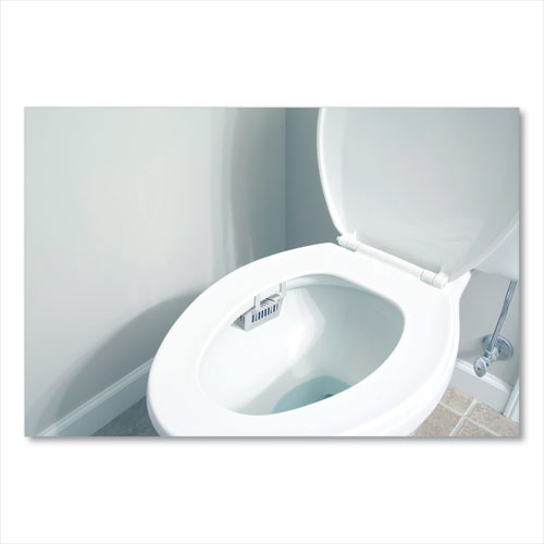 Image of Big D Industries Non-Para Toilet Bowl Block, Lasts 30 Days, Evergreen Scent, White, 12/box