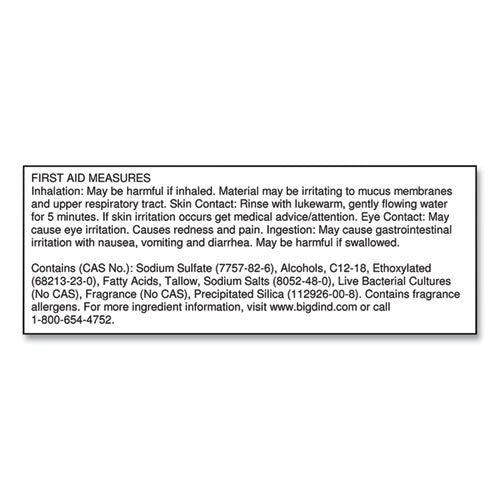 Image of Big D Industries Extra Duty Urinal Screen With Non-Para Block, Evergreen With Enzymes Scent, White, Dozen