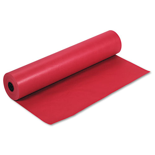 Image of Pacon® Rainbow Duo-Finish Colored Kraft Paper, 35 lb Wrapping Weight, 36" x 1,000 ft, Scarlet