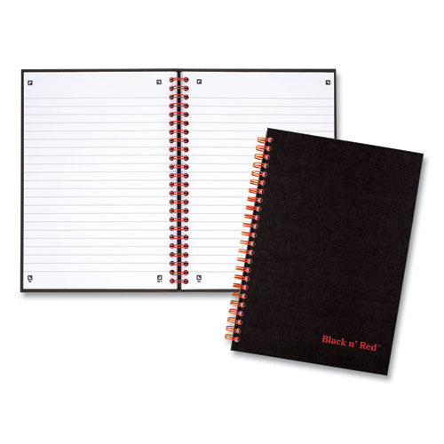Image of Black n' Red Hardcover Twinwire Notebooks, SCRIBZEE Compatible, 1-Subject, Wide/Legal Rule, Black/Red Cover, (70) 8.25 x 5.88 Sheets