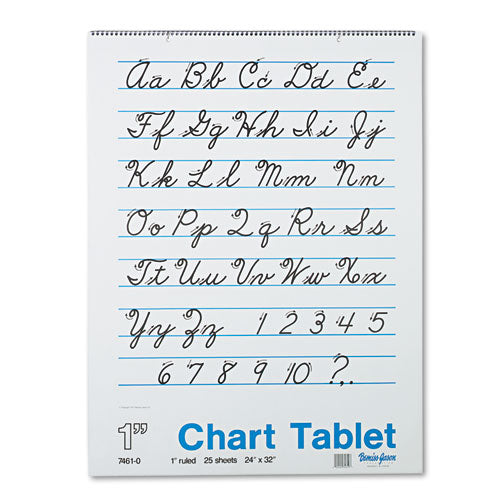 Image of Pacon® Chart Tablets, Presentation Format (1" Rule), 24 x 32, White, 25 Sheets