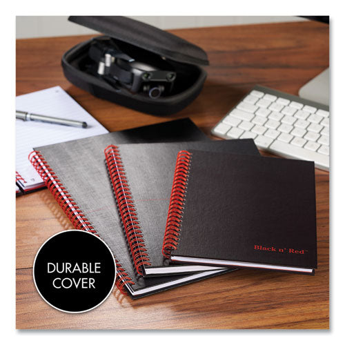 Image of Black n' Red Hardcover Twinwire Notebooks, SCRIBZEE Compatible, 1-Subject, Wide/Legal Rule, Black/Red Cover, (70) 8.25 x 5.88 Sheets