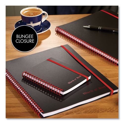Image of Black n' Red Flexible Cover Twinwire Notebooks, SCRIBZEE Compatible, 1-Subject, Wide/Legal Rule, Black/Red Cover, (70) 8.25 x 5.63 Sheets