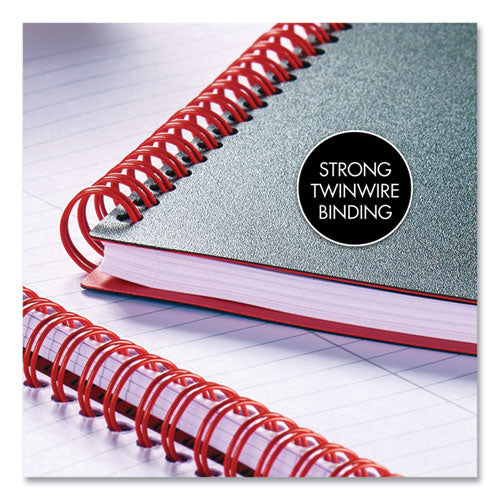 Image of Black n' Red Flexible Cover Twinwire Notebooks, SCRIBZEE Compatible, 1-Subject, Wide/Legal Rule, Black/Red Cover, (70) 8.25 x 5.63 Sheets