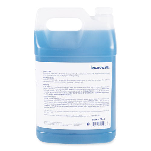 Image of Boardwalk® Industrial Strength Glass Cleaner With Ammonia, 1 Gal Bottle, 4/carton