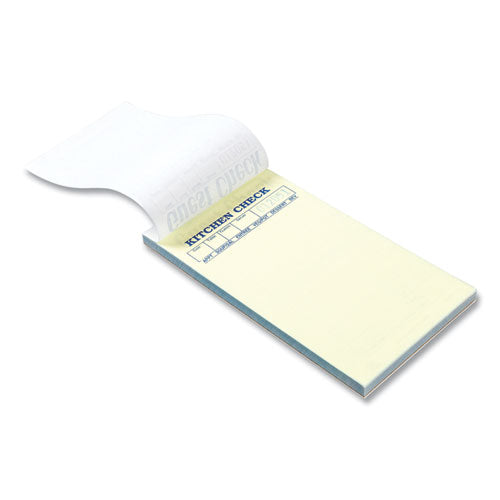 Image of AmerCareRoyal® Guest Check Pad, 17 Lines, Two-Part Carbonless, 3.6 x 6.7, 50 Forms/Pad, 50 Pads/Carton