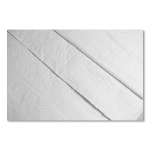 Image of Tablemate® Table Set Poly Tissue Table Cover, 54" X 108", White, 6/pack