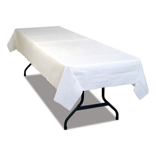 Image of Tablemate® Table Set Poly Tissue Table Cover, 54" X 108", White, 6/pack