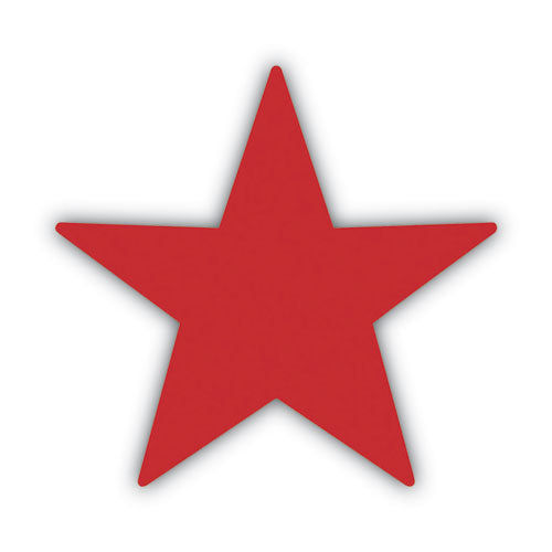 Image of ACCUSTAMP® Pre-Inked Round Stamp with Microban, Star, 0.63" dia, Red