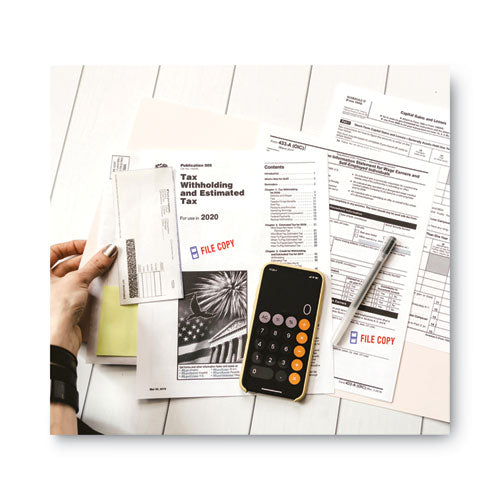 Image of ACCUSTAMP2® Pre-Inked Shutter Stamp, Red/Blue, FILE COPY, 1.63 x 0.5