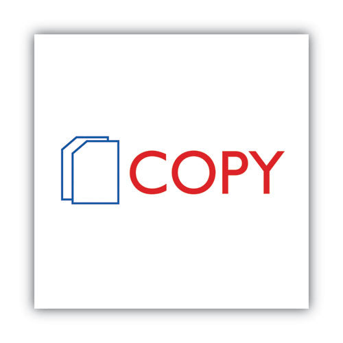 Image of ACCUSTAMP2® Pre-Inked Shutter Stamp, Red/Blue, COPY, 1.63 x 0.5