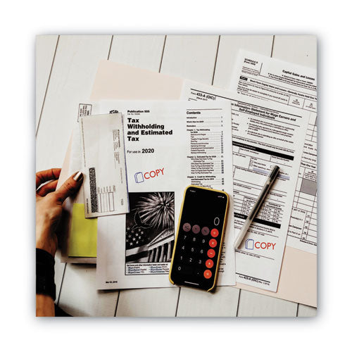 Image of ACCUSTAMP2® Pre-Inked Shutter Stamp, Red/Blue, COPY, 1.63 x 0.5