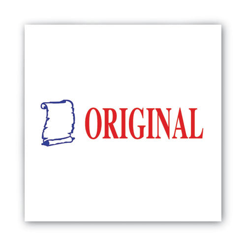 Image of ACCUSTAMP2® Pre-Inked Shutter Stamp, Red/Blue, ORIGINAL, 1.63 x 0.5