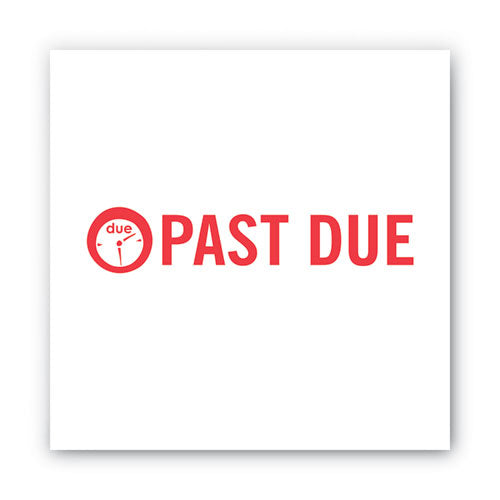 Image of ACCUSTAMP2® Pre-Inked Shutter Stamp, Red, PAST DUE, 1.63 x 0.5