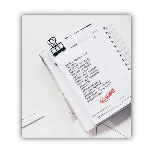 Image of ACCUSTAMP2® Pre-Inked Shutter Stamp, Red, SCANNED, 1.63 x 0.5