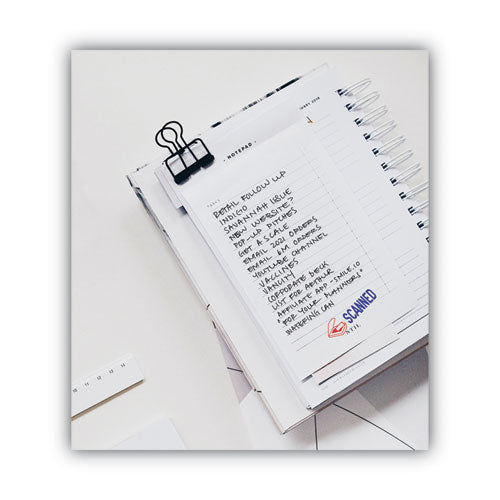 Image of ACCUSTAMP2® Pre-Inked Shutter Stamp, Red/Blue, SCANNED, 1.63 x 0.5