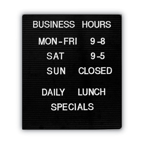 Image of COSCO Message/Business Sign Character Kit with Letters, Numbers and Symbols, 0.75" Tall, White Characters, 258 Pieces