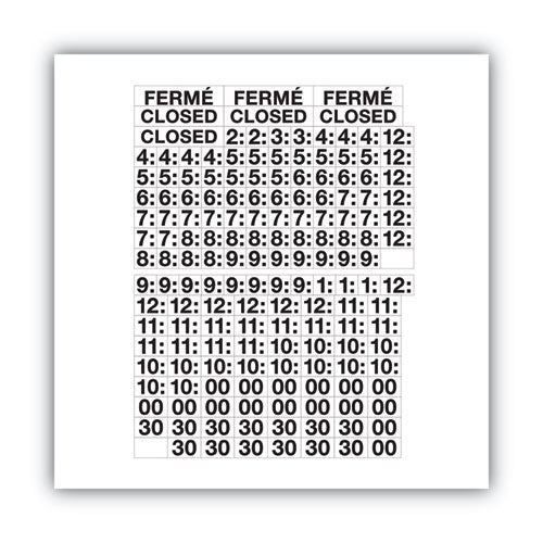 Image of COSCO Business Hours Sign Kit, 15 X 19, Red