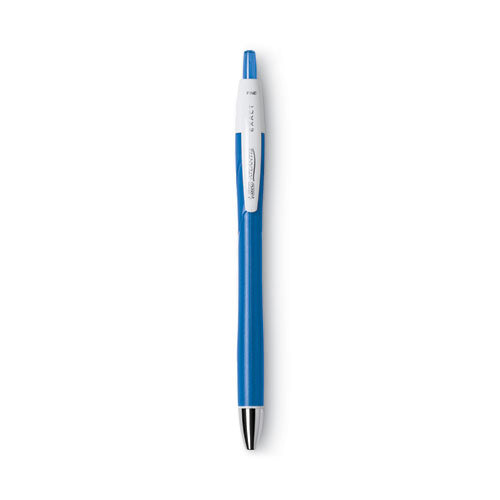 Image of BIC® Glide Exact Ballpoint Pen, Retractable, Fine 0.7 Mm, Blue Ink, Blue Barrel, Dozen