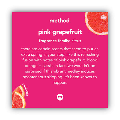 Image of Method® Gel Hand Wash, Pink Grapefruit Scent, 12 oz, 6/Carton