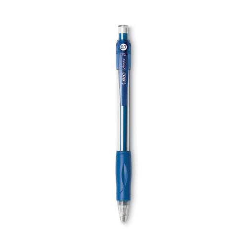 Image of BIC® Velocity Original Mechanical Pencil, 0.7 mm, HB (#2), Black Lead, Blue Barrel, Dozen