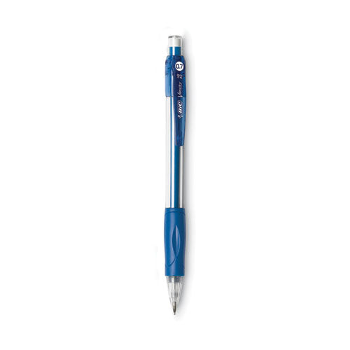 Image of BIC® Velocity Original Mechanical Pencil, 0.7 mm, HB (#2), Black Lead, Blue Barrel, Dozen