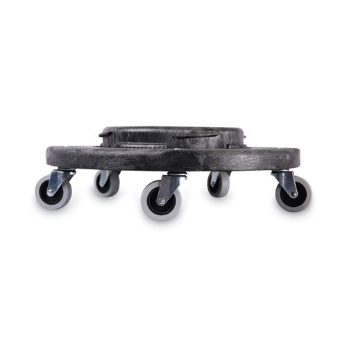 Image of Boardwalk® Refuse Container Utility Dolly, 300 lb Capacity, 18.25" Diameter, Gray