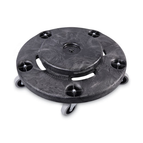 Image of Boardwalk® Refuse Container Utility Dolly, 300 lb Capacity, 18.25" Diameter, Gray