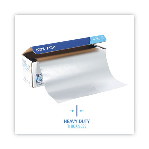 Image of Boardwalk® Heavy-Duty Aluminum Foil Roll, 87 Gauge, 12" x 500 ft