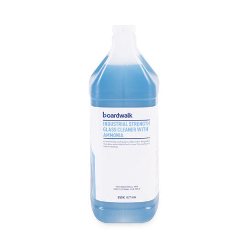 Image of Boardwalk® Industrial Strength Glass Cleaner With Ammonia, 1 Gal Bottle, 4/carton
