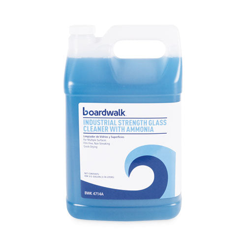 Image of Boardwalk® Industrial Strength Glass Cleaner With Ammonia, 1 Gal Bottle