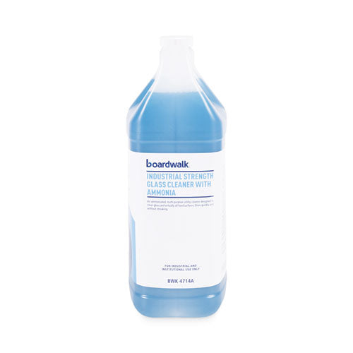 Image of Boardwalk® Industrial Strength Glass Cleaner With Ammonia, 1 Gal Bottle