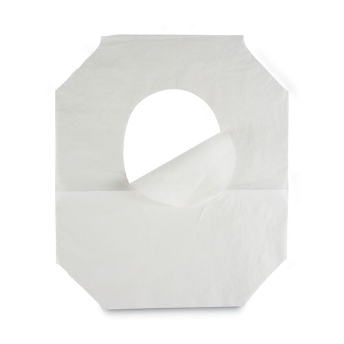 Image of Boardwalk® Premium Half-Fold Toilet Seat Covers, 14.17 x 16.73, White, 250 Covers/Sleeve, 20 Sleeves/Carton