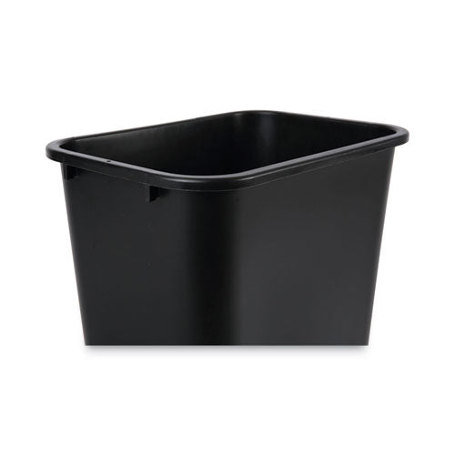Image of Boardwalk® Soft-Sided Wastebasket, 41 Qt, Plastic, Black